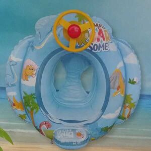 Kormánykerekes beleülős úszógumi kisfiúknak kék, dudával 145177443 - Úszógumi