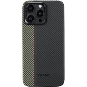Pitaka MagEZ 4 Schutzhülle, 600D Aramid, für iPhone 15 Pro, MagSafe kompatibel, Overture 140755496 - Handyhüllen
