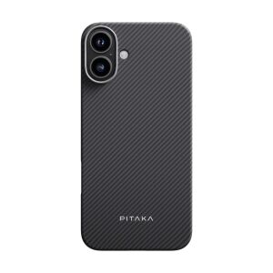 PITAKA Ultra Slim Twill калъф, съвместим с iPhone 16 Plus черен/сив 140724458 - Технически статии и електроника