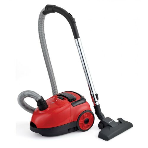 Heinner HVC-VB750RD Staubsauger mit Beutel, Teleskoprohr und Bodendüse