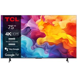 TCL 75-Zoll 4K UHD Smart LED-Fernseher 75P69B mit Google TV - Fernsehapparate