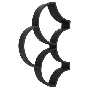 NEXTLY beton burkolóforma, újrafelhasználható forma a kertbe/kövezetre/járdákhoz való betonozáshoz, tartós műanyag, 52x35x4cm, 21-14 fekete színben 135740018 - Térkő sablon