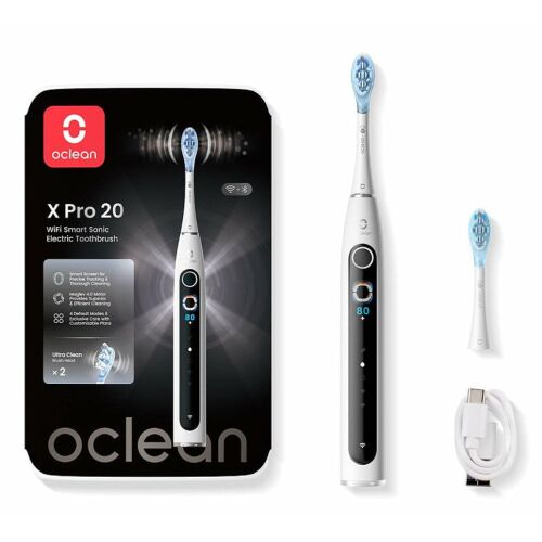 Oclean X Pro 20 White electric toothbrush with smart display