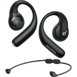 Anker Soundcore AeroFit Pro open-ear wireless headphones, black - Headphone and Bluetooth Speaker