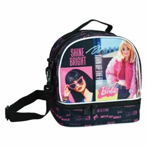 Barbie Shine Bright isolierte Lunchtasche, Thermo-Snacktasche für Mädchen - Lebensmittel- & Getränkebehälter