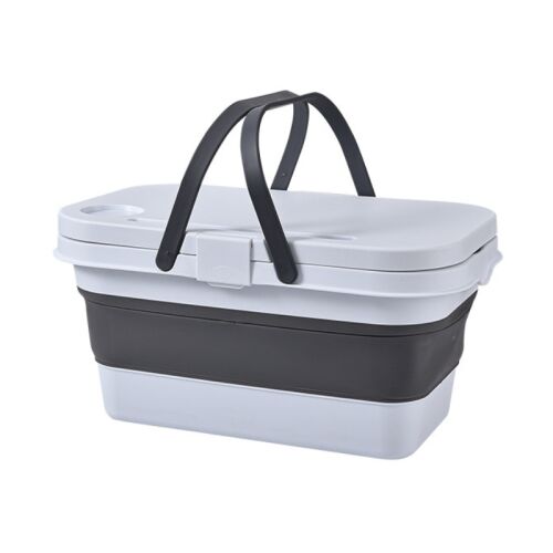 Cos de picnic, impermeabil, multifunctonal, capacitate 15 L, capac transformabil in masuta, Ideal pentru picnicuri, excursii, drumetii 134544010