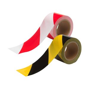 ROCK Safety Piros-Fehér Figyelmeztetőszalag - 75mm x 100m 138882347 - Jelölés & Figyelmeztetés