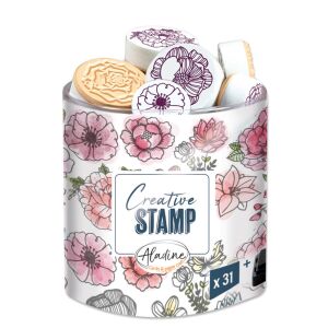 Aladine Dekor gumibélyegző - Flowers - Creative Foam Stamps (1 csomag) 134546225 - Nyomda