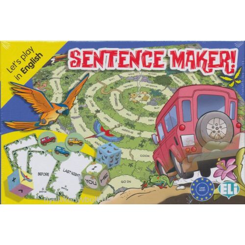 SENTENCE MAKER! társasjáték angol nyelvtan és szókincs tanulásához, oktató játék gyerekeknek - Társasjáték