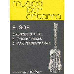 Fernando Sor: 5 hangversenydarab gitárra 134547587 - Művészet & Építészet