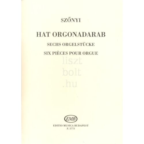 SZŐNYI: HAT ORGONADARAB - Orgona kotta - Művészeti könyv