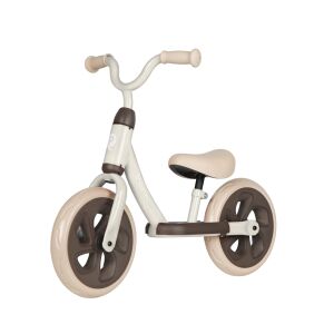 Studio shot of QPLAY Trainer beige balance bike - QPlay