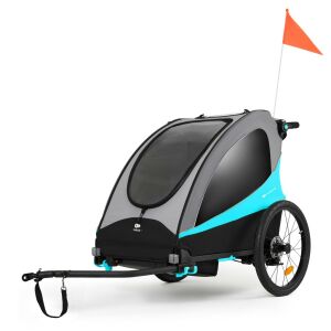 Kinderkraft Nava Hawaiian Blue Kombinacija prikolice za bicikl i kolica - Kinderkraft