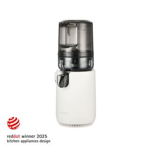Hurom E50-ST Slow Juicer, fehér, ferde nézet - Hurom