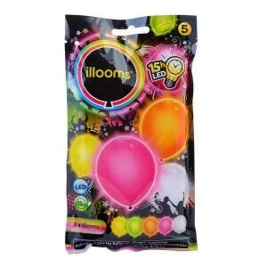 Illooms LED lufi - Nyári színekben 5 db-os 134574419 - Party kellék