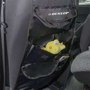 Dunlop Rücksitz-Organizer mit 4 Taschen, schwarz, im Auto - Dunlop