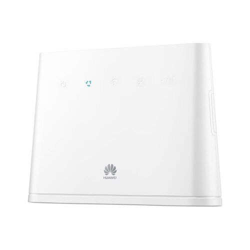 Huawei B311-221 Fehér 4G LTE WiFi Router Elülső szögletes nézet - Wi-Fi router