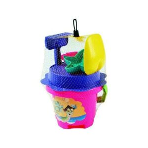 Bástyás homokozó - rózsaszín vödörrel 134577735 - Felfújható játék & Strandjáték