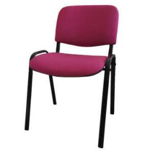 Tárgyalószék világos bordó, fém vázas