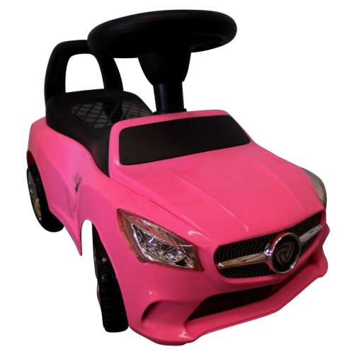 În formă de mașină în formă de viață Picior pliabil Baby taxi cu lumină și sunet #pink