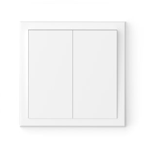 Commel dupla váltó kapcsoló, fekete 106+6 süllyesztett