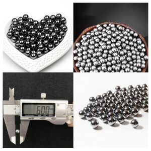 300 darabos fémgolyó készlet airsofthoz és csúzlihoz 10 mm, ezüst 135876736 - Csúzli kiegészítő