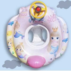 Kormánykerekes beleülős úszógumi kislányoknak rószaszín, dudával 145177431 - Úszógumi