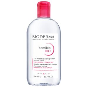 Bioderma Sensibio H2O arc-és sminklemosó micellás víz, 500 ml 135950024 - Smink lemosó