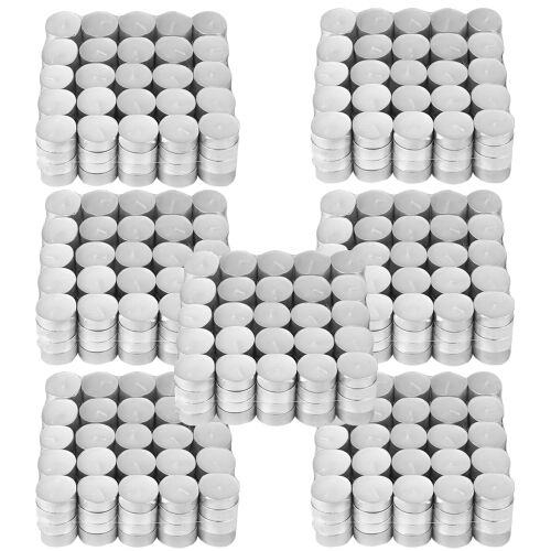 Tömeges Teno Pill Fehér Mécses Gyertya Készlet, 700 darab