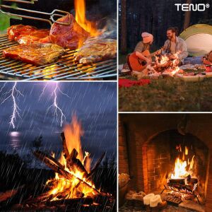 Teno gyújtókockák használat közben: grillezés, kempingezés, kandalló, még esőben is - Tüzelőanyag