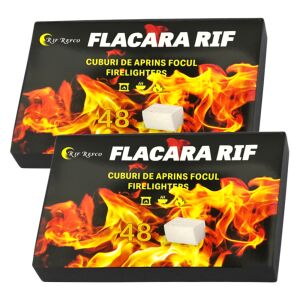 Két doboz Flacara Rif gyújtókocka - Tüzelőanyag
