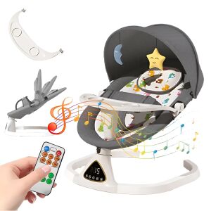 Teno elektromos babahinta távirányítóval, Bluetooth-szal és zenével - Baba pihenőszék, Elektromos babahinta