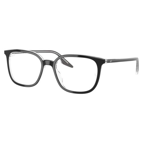 Uniszex szemüvegkeretek Ray-Ban RX5406 2034, téglalap alakú, fekete, műanyag, 52 mm, 18 mm, 145 mm 134684437