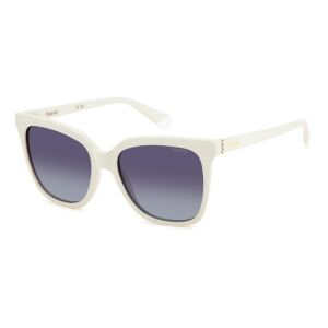 Ochelari de soare Femei Polaroid PLD 4155/S/X VK6/WJ, Alb, Ochi de pisica, 55 mm 135848998 - Accesorii pentru femei