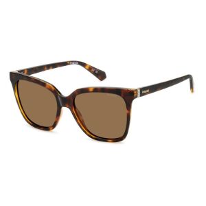 Ochelari de soare Femei Polaroid PLD 4155 S/X 086/SP, Havana, Rectangular, 55 mm 135848153 - Accesorii pentru femei
