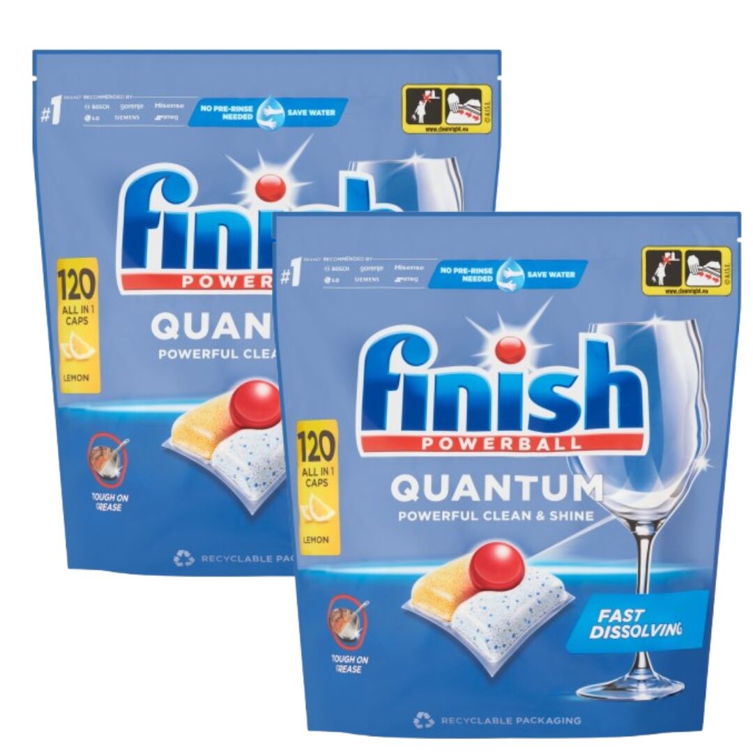 E-shop Finish Quantum Všetko v 1 Kapsule do umývačky riadu s citrónom 2x120ks