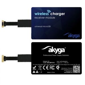 Akyga Ładowarka indukcyjna, micro USB (AKKADAKYQI000001) 136106119 - Karta sieciowa