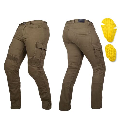 Motoros farmernadrág W-TEC Wallbridge Olive olivazöld 42/34 134679729 - Motoros nadrág
