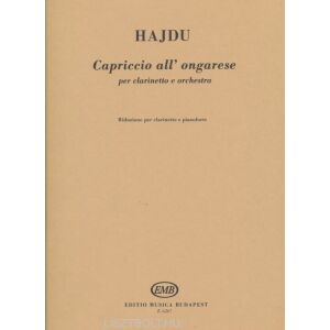 Hajdu Mihály: Capriccio all' Ongarese (klarinétra, zongorakísérettel) 134680702 - Művészet & Építészet