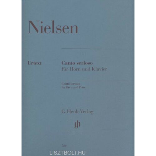 Nielsen Canto Serioso kürt és zongora kottája - Művészeti könyv