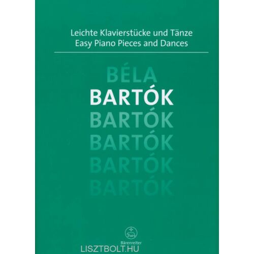 Bartók Béla: Könnyű zongoradarabok és táncok kottája - Művészet és építészet