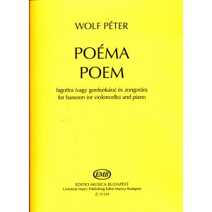 Wolf Péter: Poéma - fagottra (vagy gordonkára) és zongorára 134680972 - Művészet & Építészet