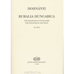 Dohnányi Ernő: Ruralia Hungarica csellóra 134681042 - Művészet & Építészet