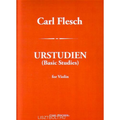 Carl Flesch Urstudien Alapfokú gyakorlatok hegedűre kottáskönyv - Művészeti könyv