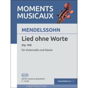 Felix Mendelssohn: Lied ohne Worte - cselló, zongora 134681091 - Művészet & Építészet
