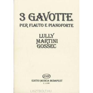 3 Gavotten fuvolára, zongorakísérettel 134681185 - Művészet & Építészet