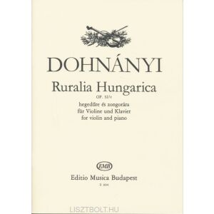 Dohnányi Ernő: Ruralia Hungarica hegedűre zongorakísérettel 134681360 - Művészet & Építészet
