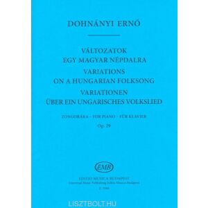 Dohnányi Ernő: Változatok egy magyar népdalra (zongora) 134681361 - Művészet & Építészet