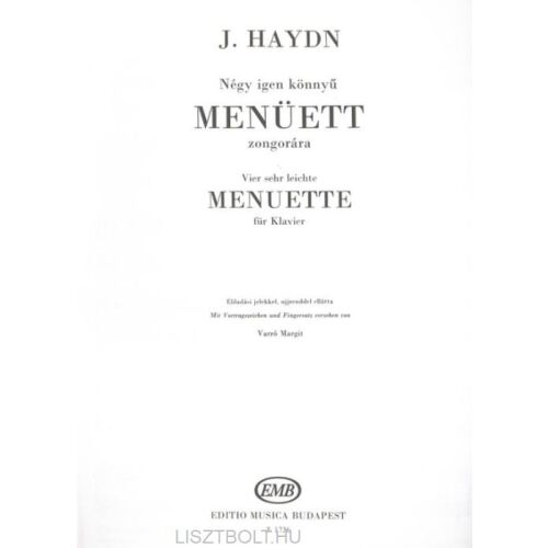 Joseph Haydn: Négy igen könnyű menüett 134681370