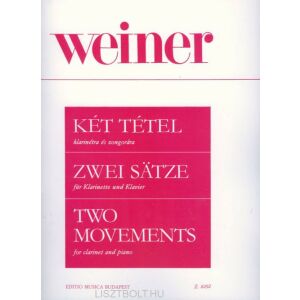 Weiner Leó: Két tétel klarinétra 134681409 - Művészet & Építészet